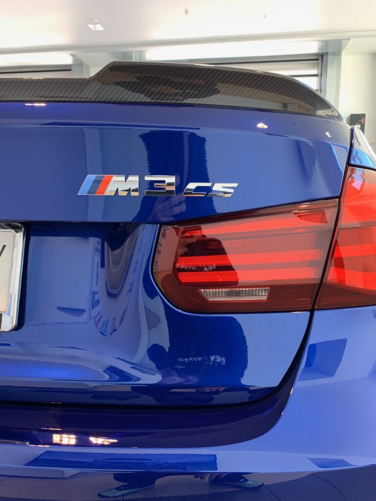 San Marino Blue F80 2018 BMW M3cs badge