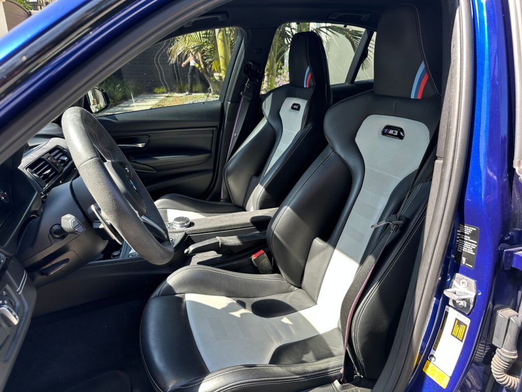 f80 bmw m3 cs front leather seats