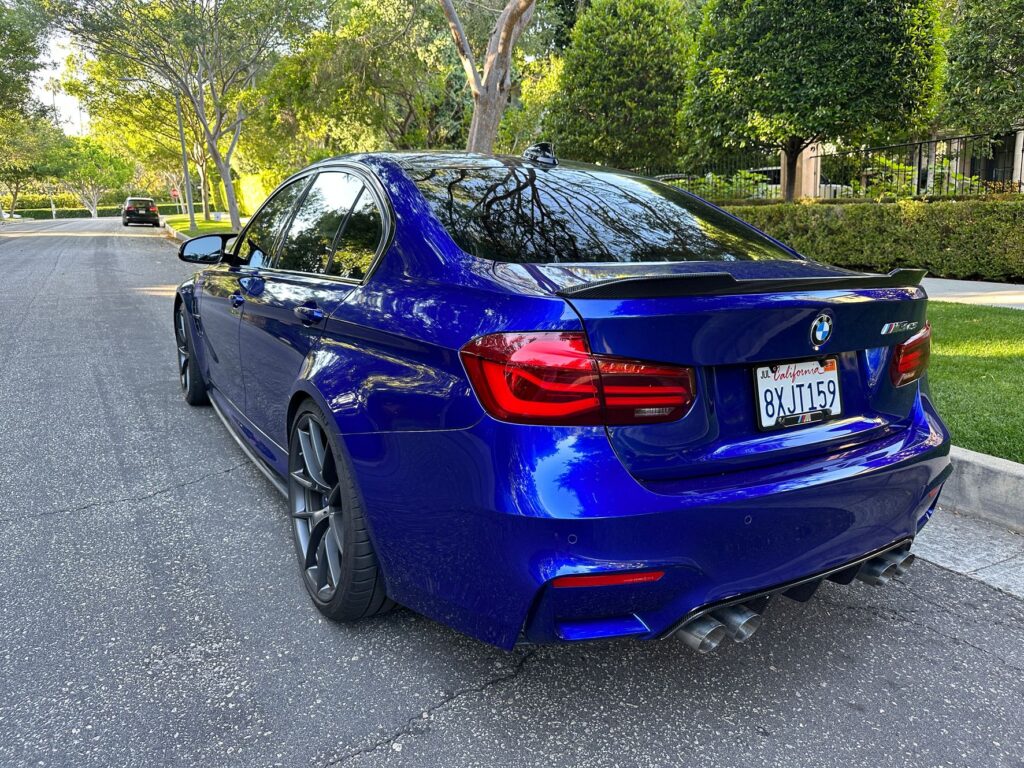 for sale f80 2018 bmw m3 cs San Marino Blue smb rear quarter