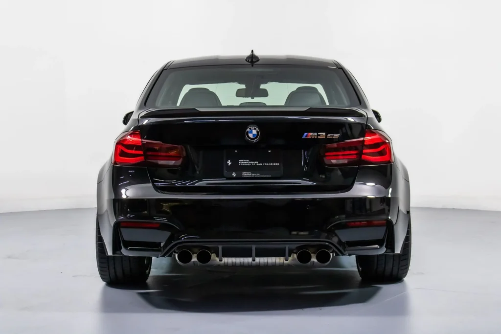 2018 bmw m3 cs rear end black sapphire metallic