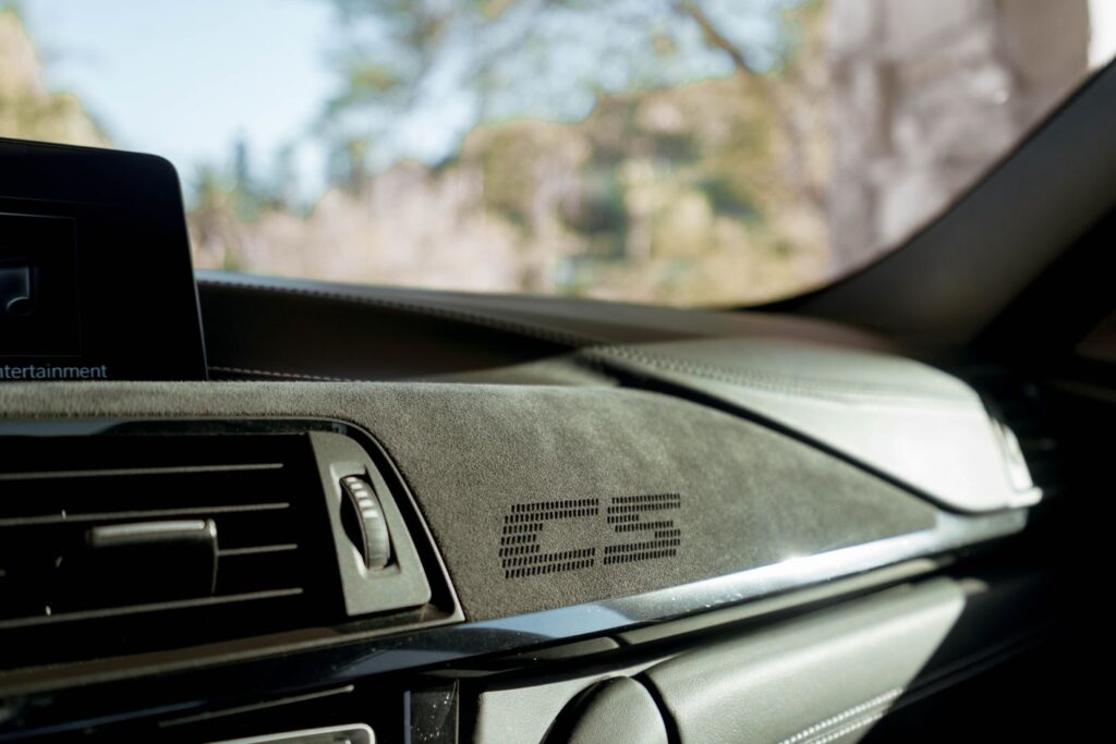 2018 bmw m3 cs alcantara dashboard