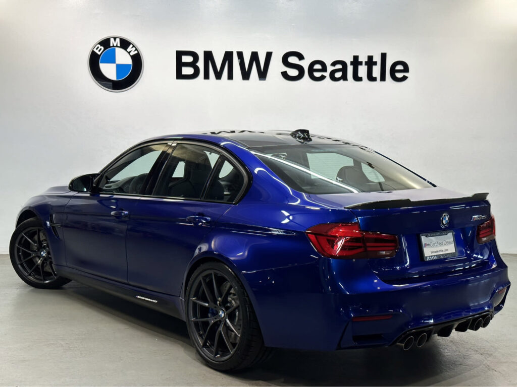 for sale f80 2018 bmw m3 cs San Marino Blue smb rear end seattle